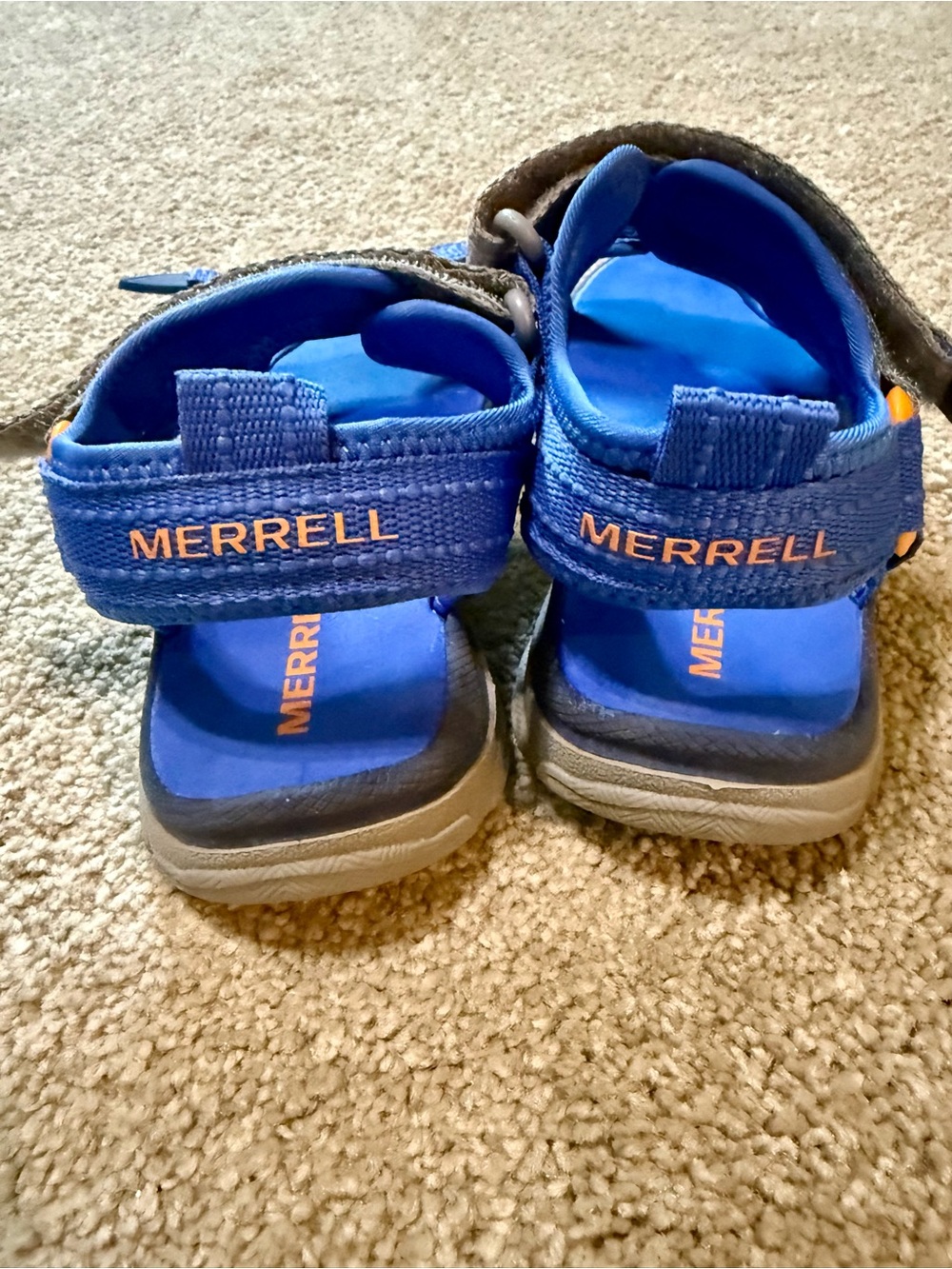Merrell Kid’s Blue Adjustable Sandals - Picture 2 of 4